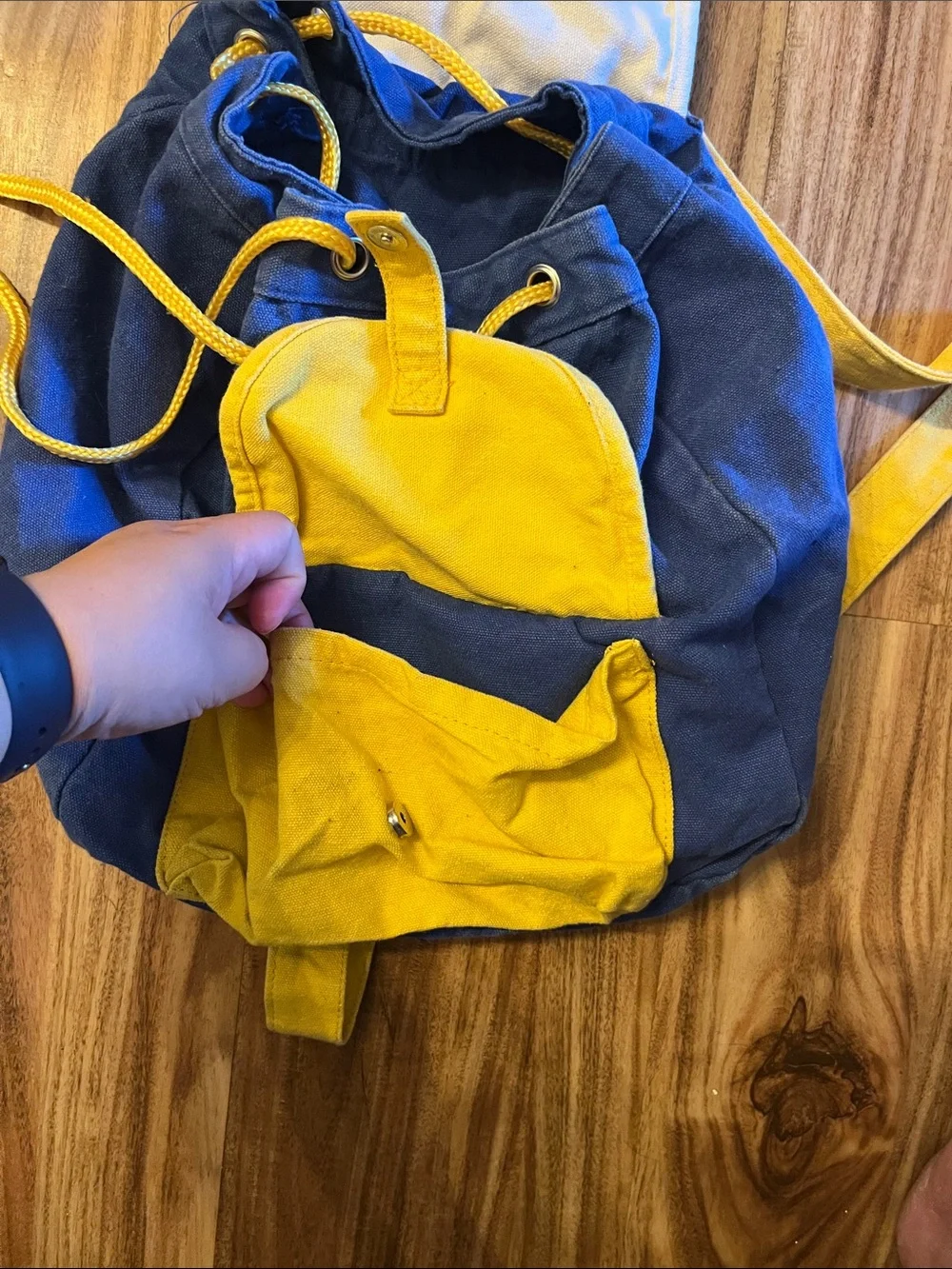 Cartoon Network Blue and Yellow Kids Character Backpack